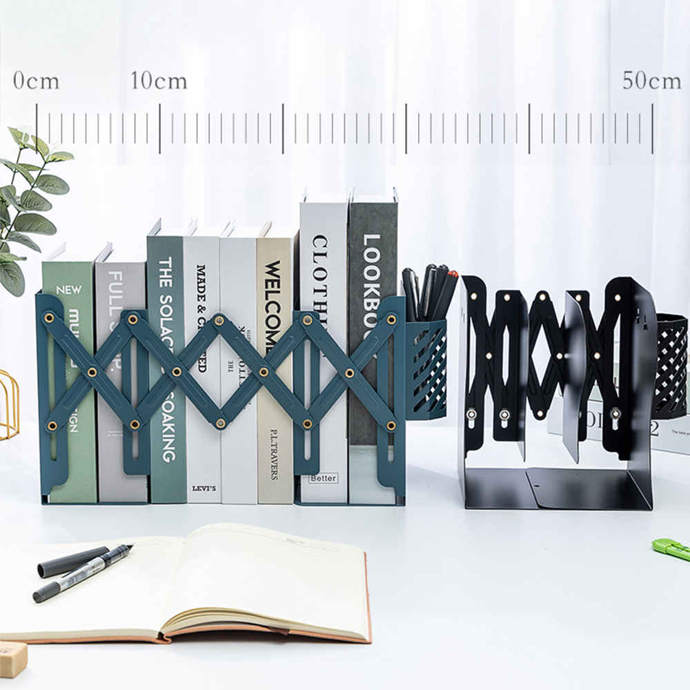 자바라 책상책꽂이 연필통포함 책장 책상위 미니 간이 책꽂이 정리함