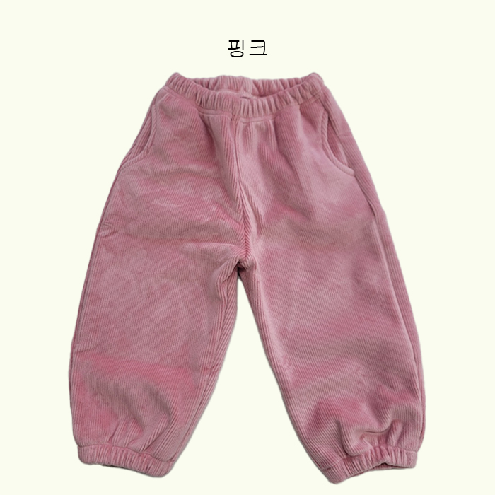 겨울 팬츠 골지 벨로아 양면 밍크 기모 팬츠 겨울 패션