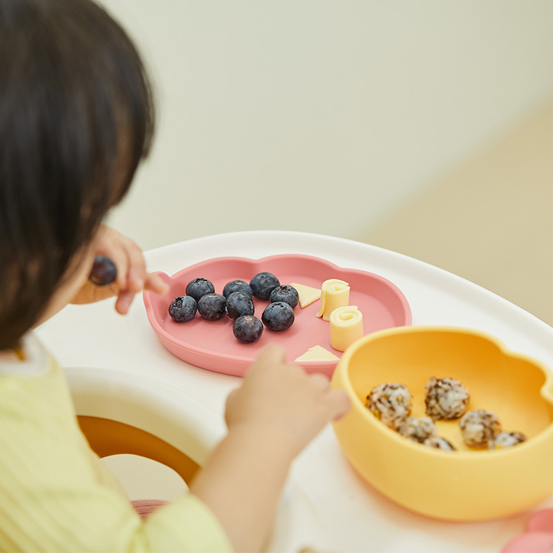 잼먹 흡착볼 토핑 이유식 용기 유아 아기 실리콘 그릇