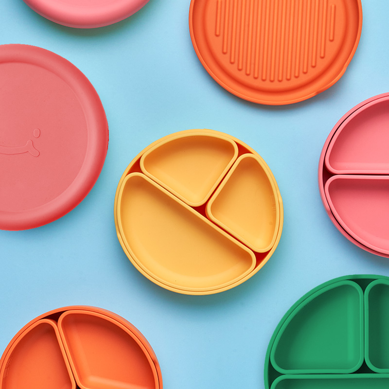 잼먹 토핑이유식 흡착식판 디바이더세트 용기 유아 아기