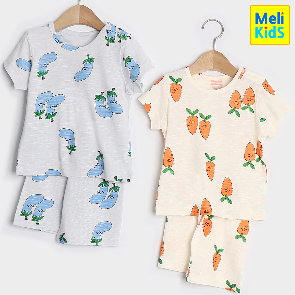 코튼모달 5부 반팔 여름 유아내의 아동실내복