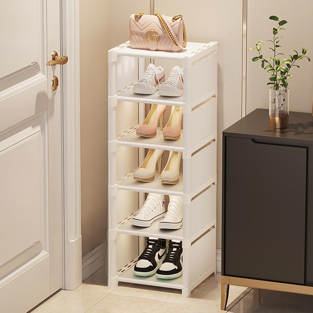 화이트 간이신발장 신발 수납장 보관함 선반 정리 거치대 현관 신발정리대 제품 이미지