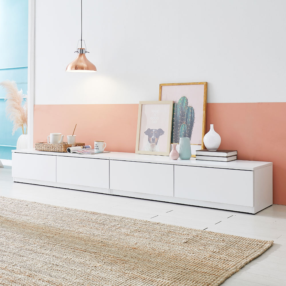 도키 TV다이 3000 낮은거실장 높은 서랍장 85인치