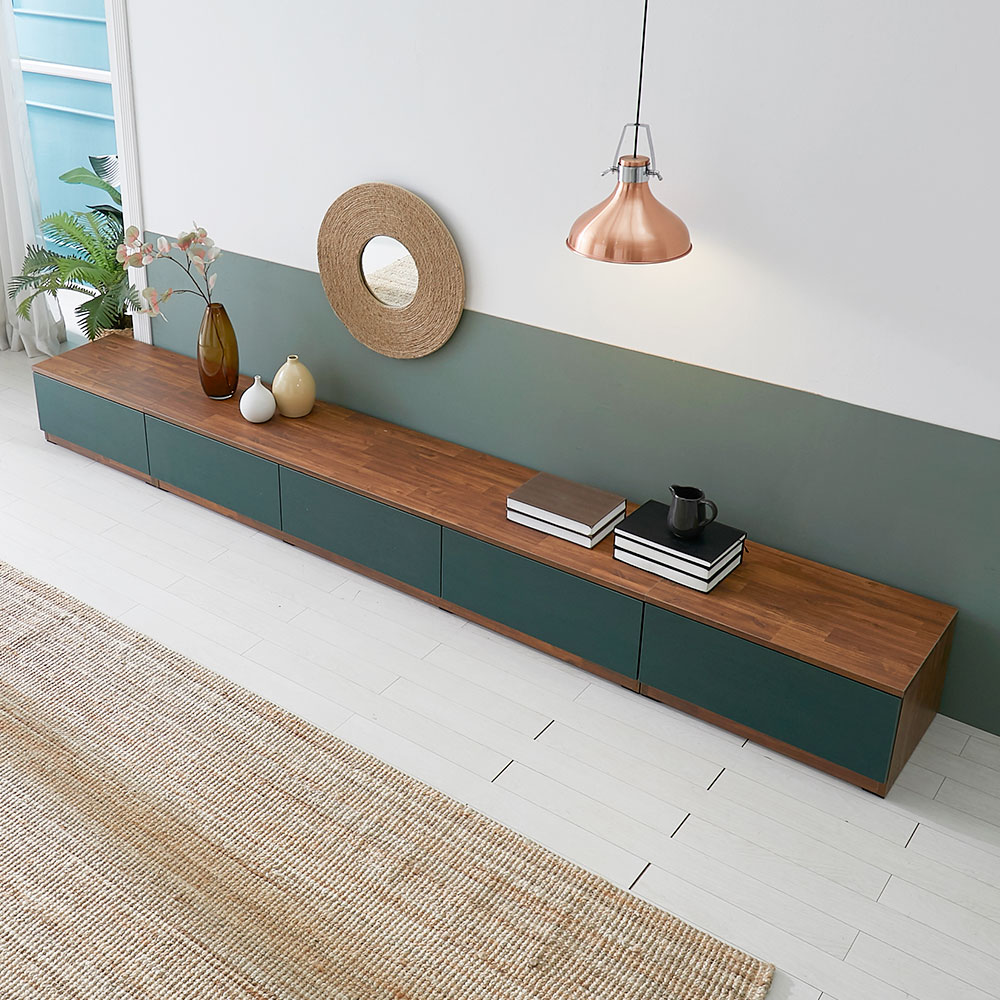 도키 TV다이 3000 낮은거실장 높은 서랍장 85인치