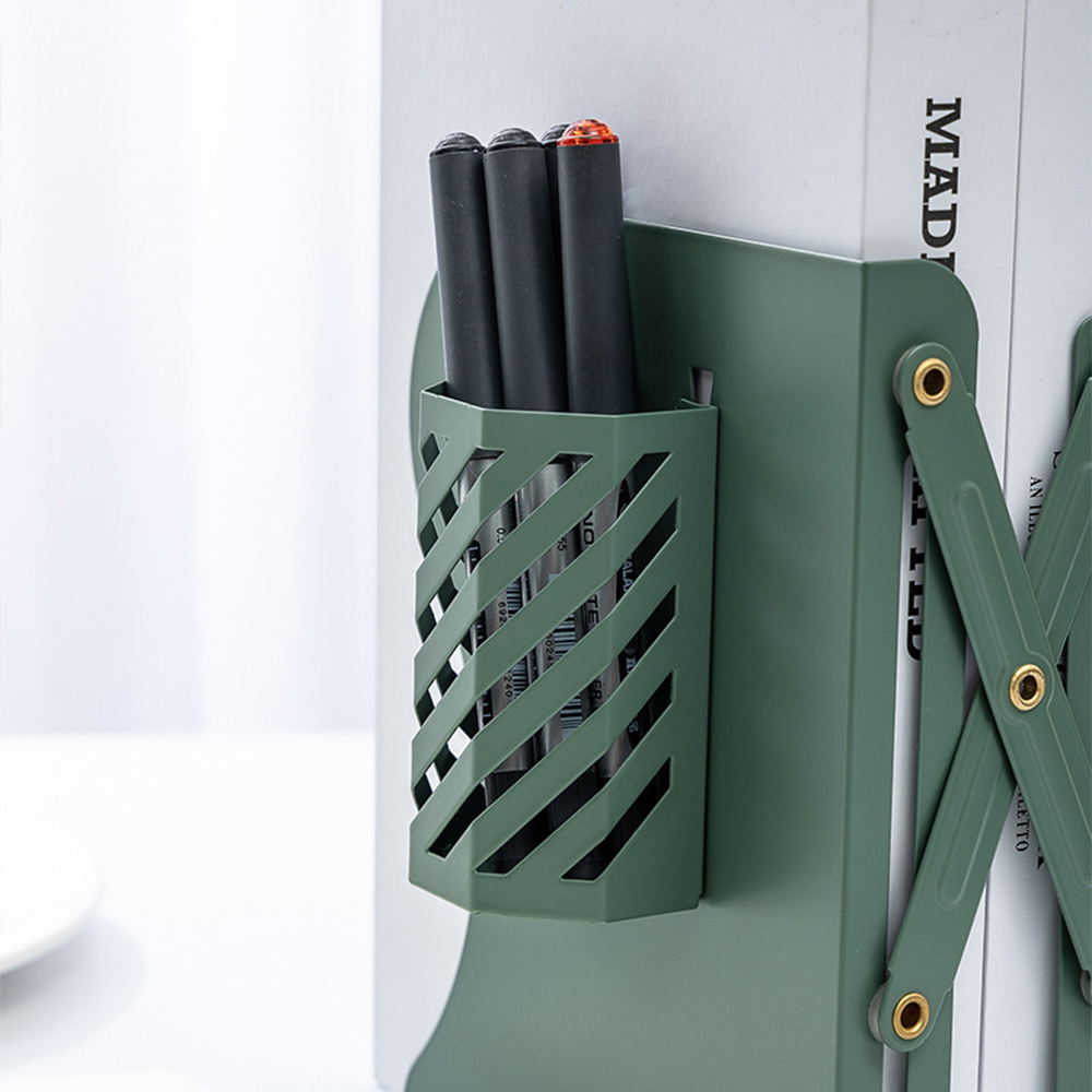 자바라 책상책꽂이 연필통포함 책장 책상위 미니 간이 책꽂이 정리함