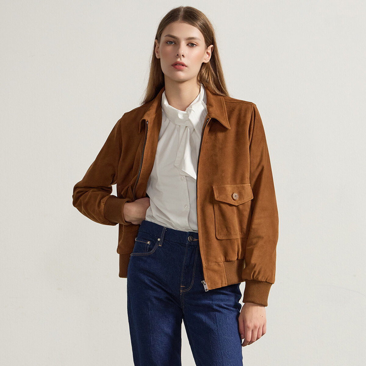 [로보] 23F/W 스웨이드 재킷 SJK23C063