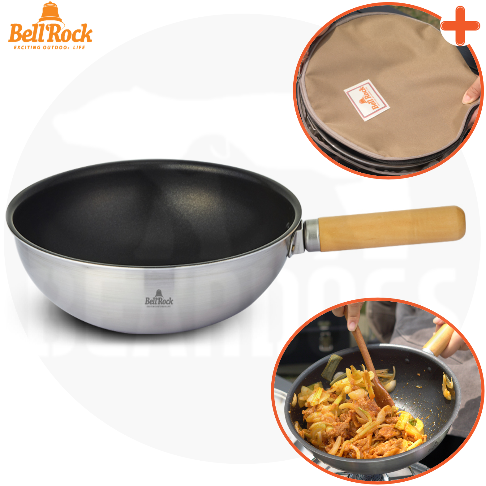 벨락 궁중팬 캠핑 웍 후라이팬 테프론 코팅 24cm