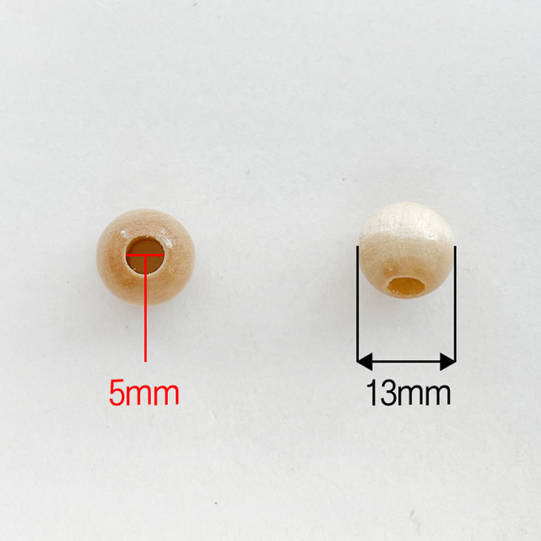(9컬러세트) NEW 국산제작 13mm 나무구슬 마크라메 컬러 우드볼 목구슬 팔찌 재료(90개) - 상세 이미지 3
