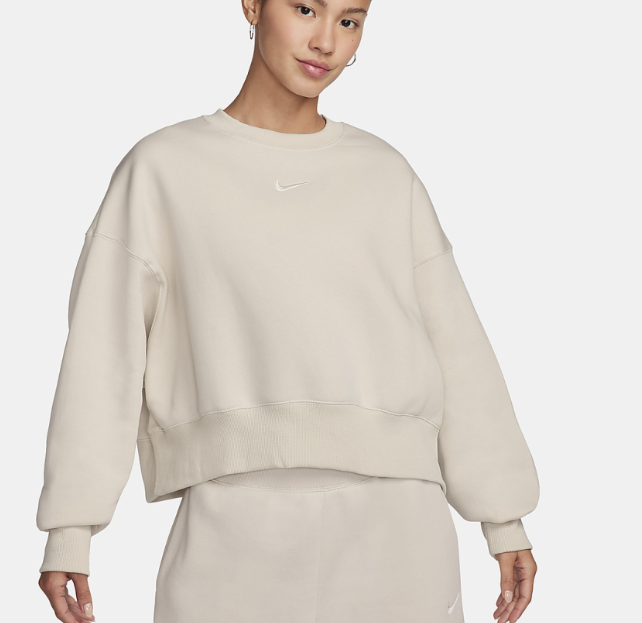 나이키 스포츠웨어 피닉스 플리스 여성 오버사이즈 크루넥 맨투맨 D7 DQ5762-104
