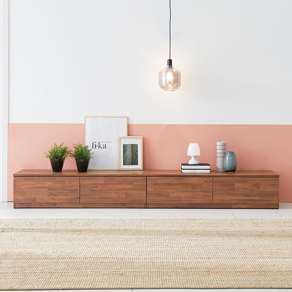 도키 TV다이 3000 낮은거실장 높은 서랍장 85인치