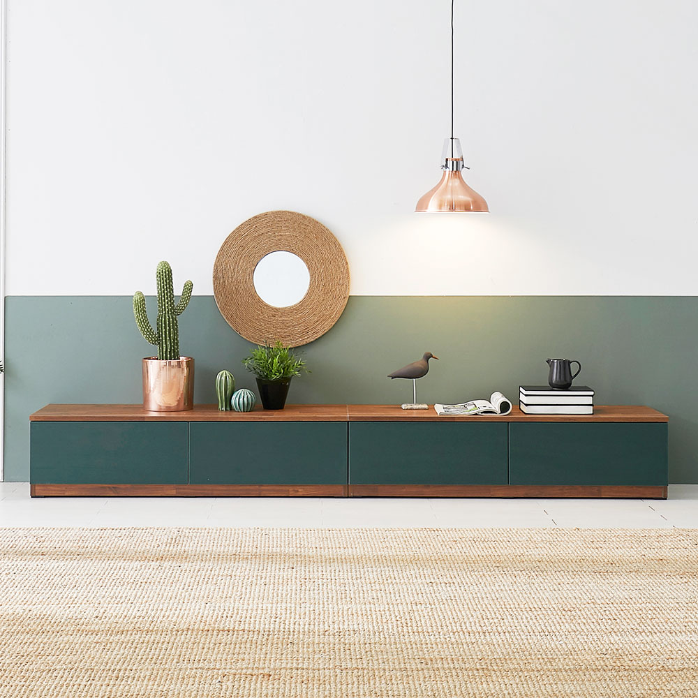 도키 TV다이 3000 낮은거실장 높은 서랍장 85인치