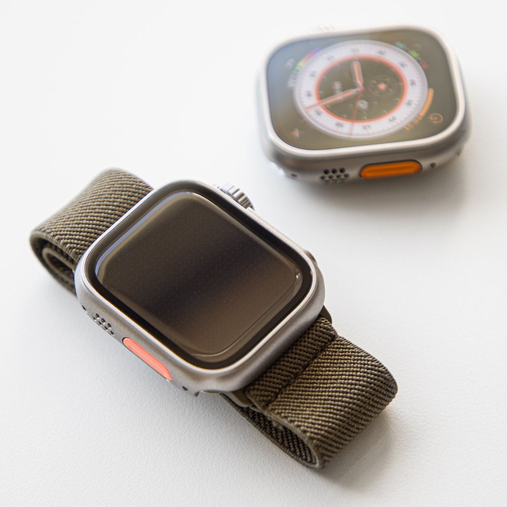 애플워치 SE3 SE2 6 호환 풀커버 강화유리 액정 보호 울트라 스타일 케이스 44mm