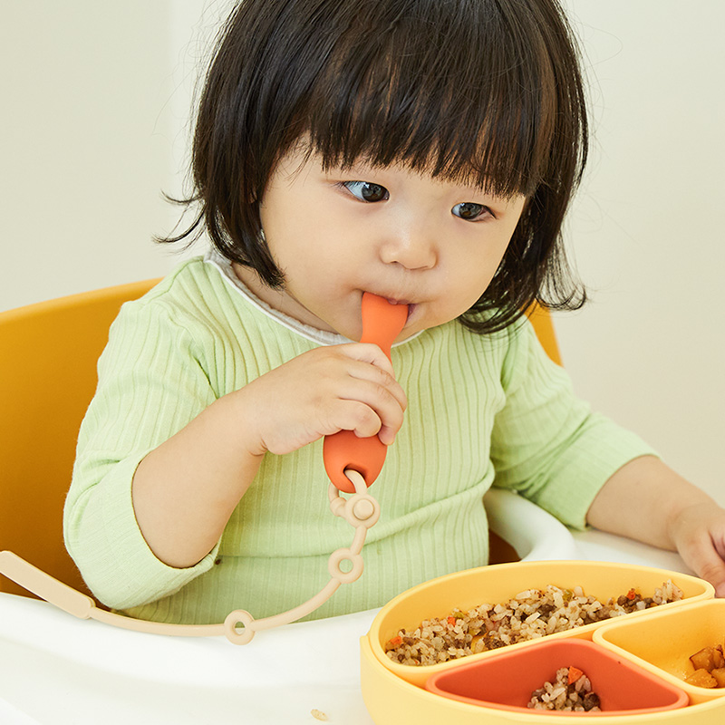 잼먹 이유식 자기주도 스푼 땅콩 아기 숟가락 수저