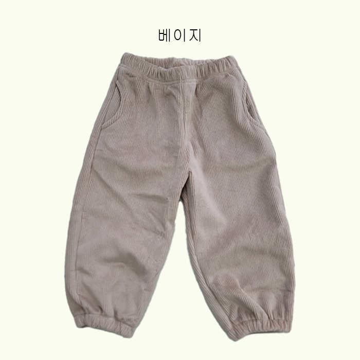 성인 벨로아 밍크 골지 바지 - 상세 이미지 3