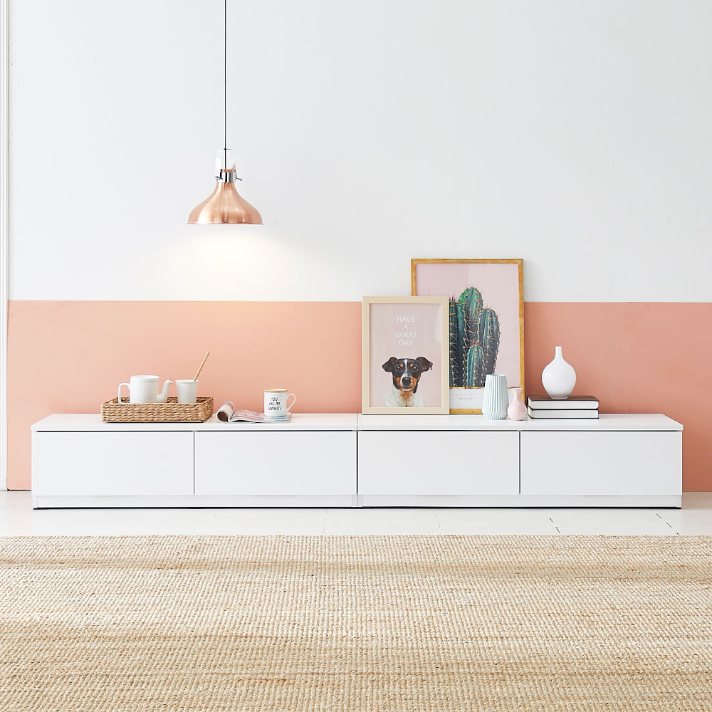 도키 TV다이 3000 낮은거실장 높은 서랍장 85인치