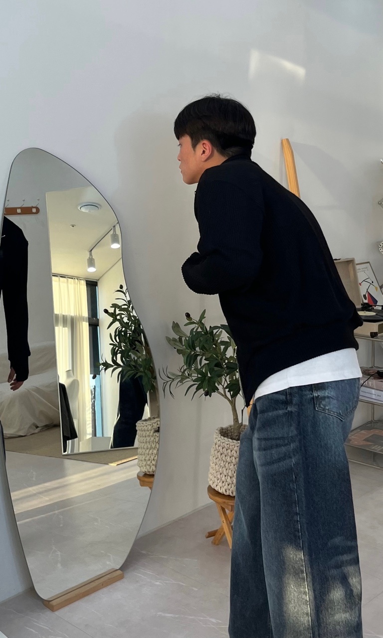 남자진청바지 남자통청바지 데님 - 상세 이미지 5