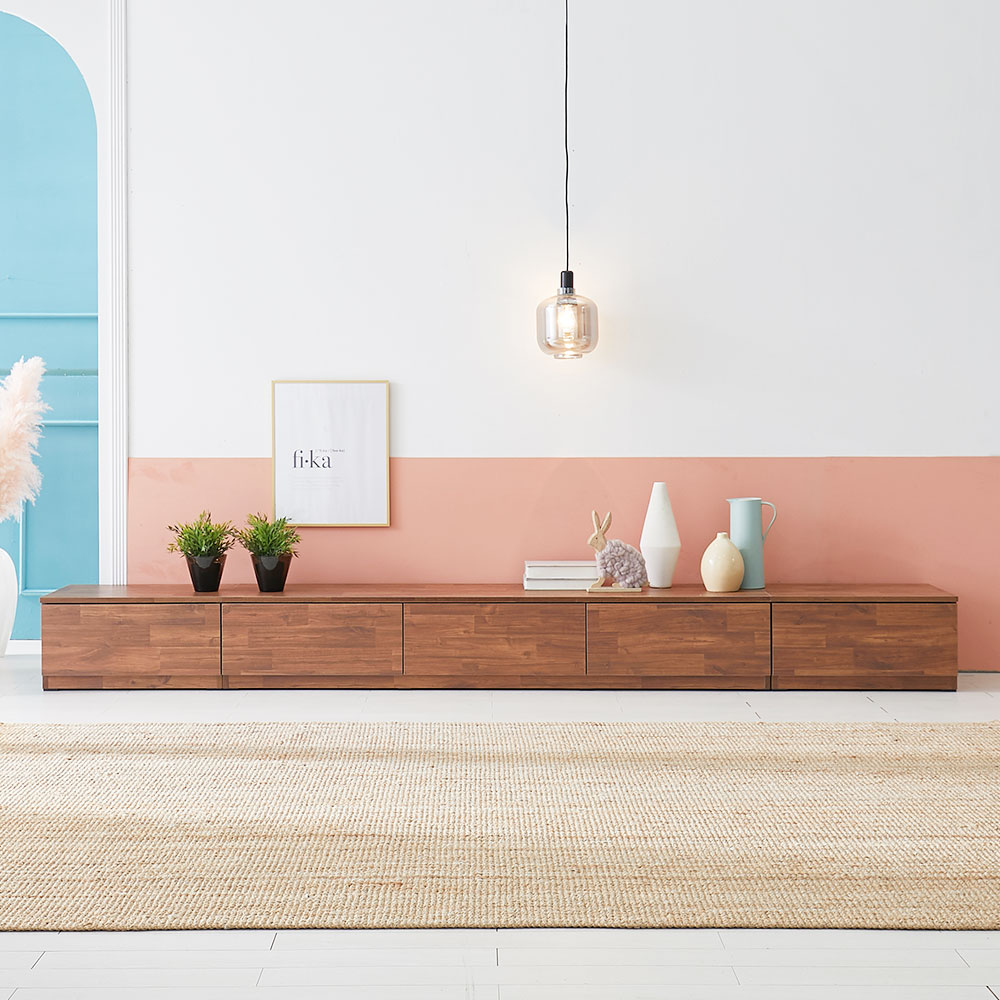 도키 TV다이 3000 낮은거실장 높은 서랍장 85인치