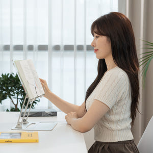 프로살림 투명 독서대 각도 높이 조절 책 받침대 거치대 북 스탠드 컨시어... 실사용 후기 | 효과 있을까? - 상품 이미지 3