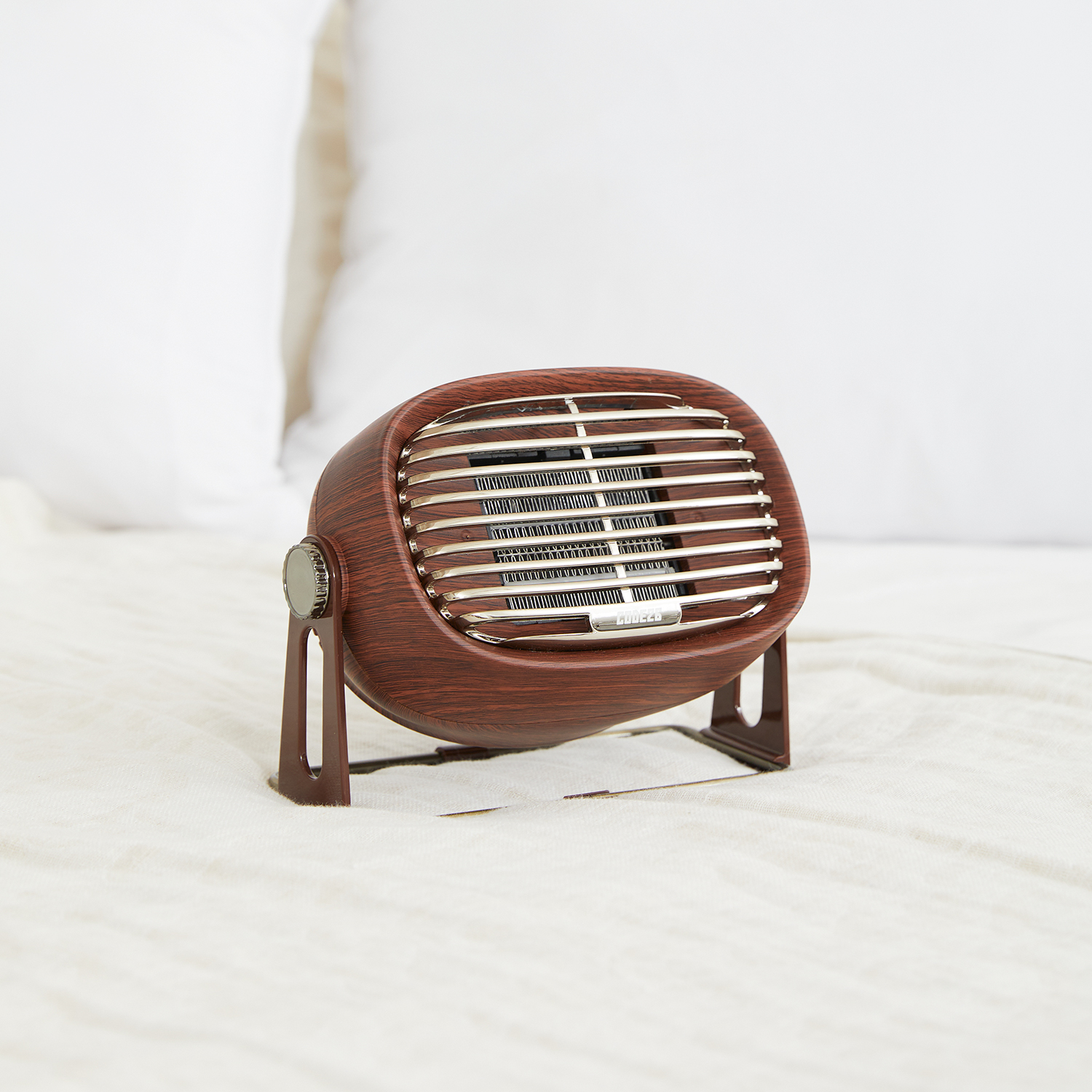 코드26 가정용 캠핑용 사무실 온풍기 미니 팬히터 전기 온풍기 발난로 500W 우드