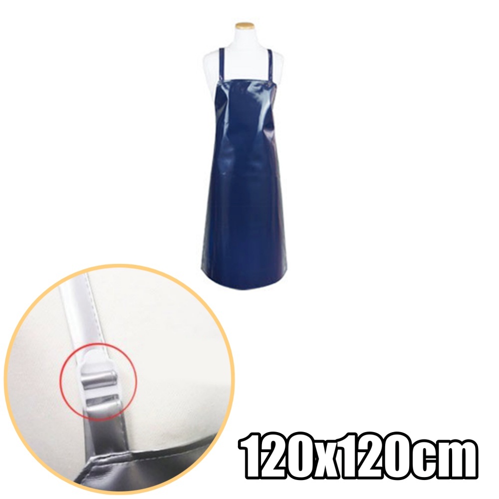 길이조절어깨끈 특대형앞치마 네이비색상 업소용방수앞치마 120x120cm - 상품 이미지