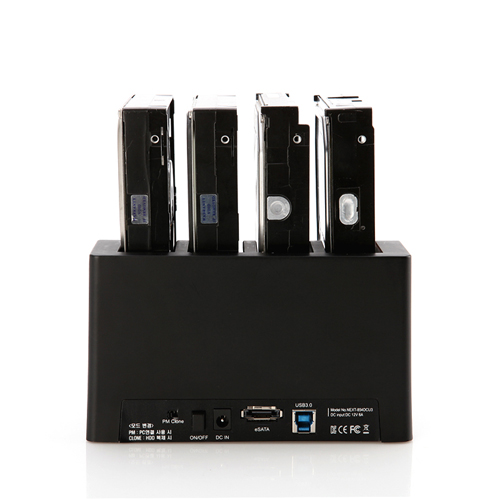 [리퍼제품] 4베이 USB3.0 1:3 하드복제 HDD SSD 도킹스테이션 NEXT-854DCU3 - 상세 이미지 3