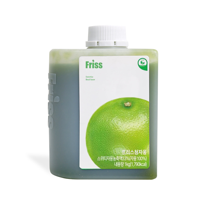 프리스 프리미엄 과일베이스 리얼 과육 청자몽 농축액 1kg - 상품 이미지