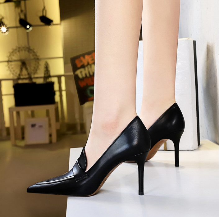 브리스 8cm 스틸레토 여성 로퍼 하이힐 구두 2color 상세 이미지 18