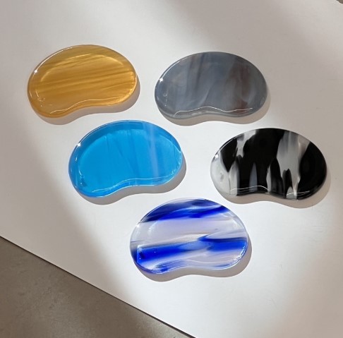 인센스 스틱 홀더 조약돌 유리 향피우기 향받침대