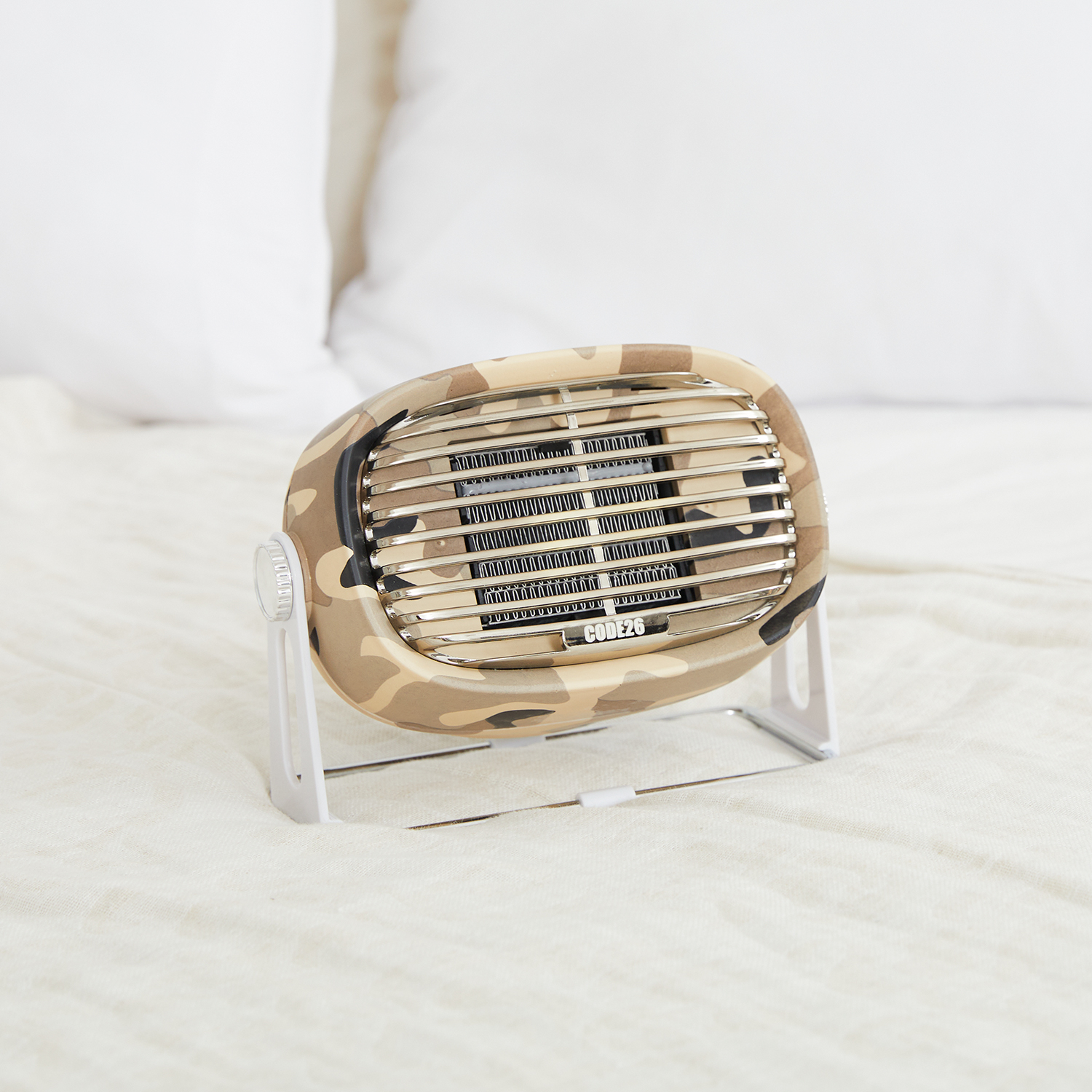 코드26 가정용 캠핑용 사무실 온풍기 미니 팬히터 전기 온풍기 발난로 500W 우드