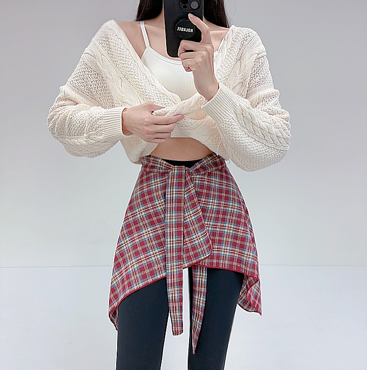 로라벨 헤일 레깅스 힙커버 치마레깅스 커버업 엉덩이가리개 랩스커트 빅사이즈 힙스커트 - 상세 이미지 3
