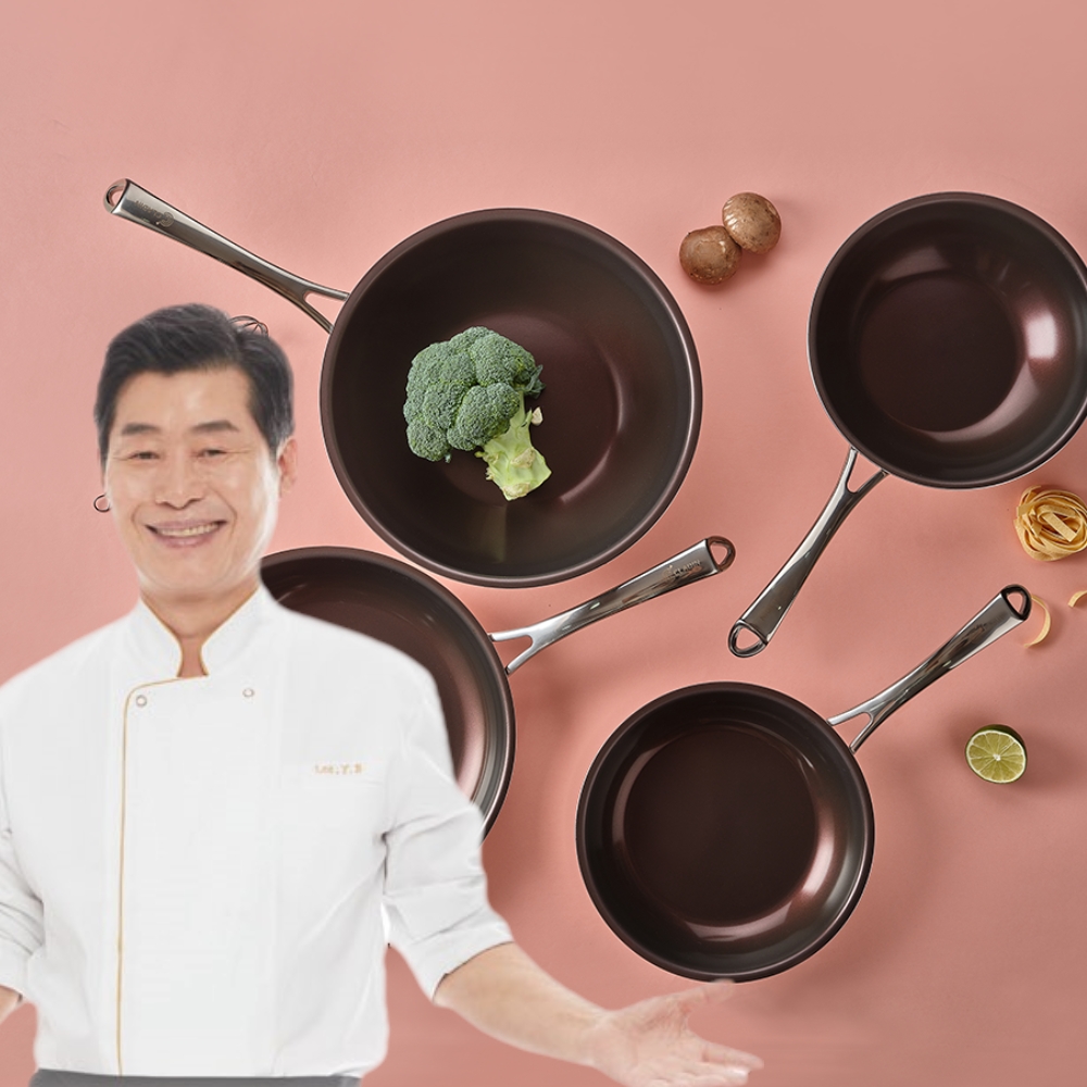 이연복 궁중팬 클래딘 글라트 28 웍 스텐 후라이팬 코팅 홈쇼핑 세트 단품 - 상세 이미지 2
