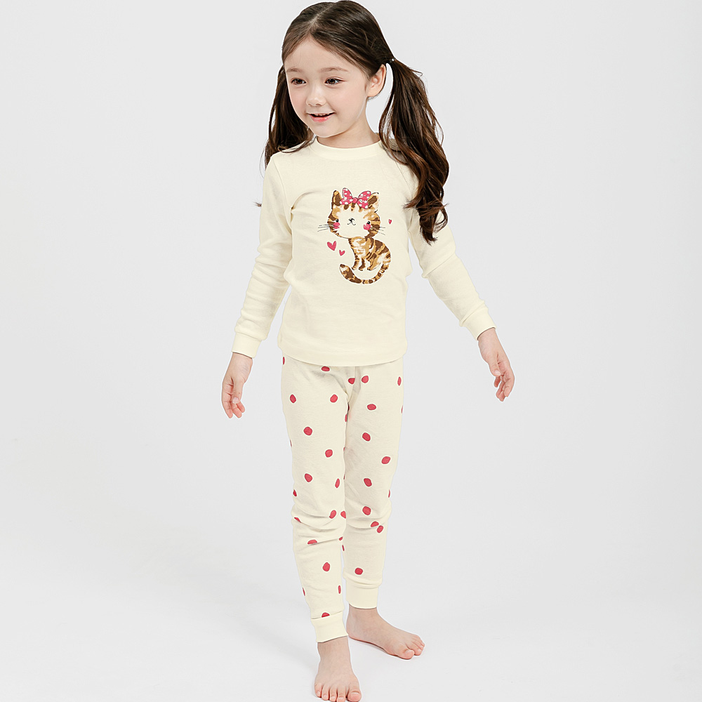 러브캣 30수후라이스 긴팔실내복