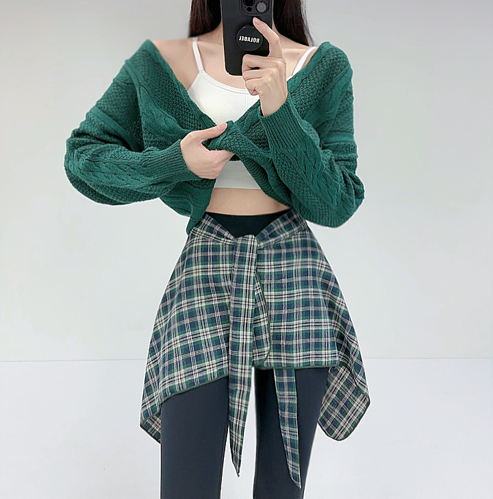 로라벨 헤일 레깅스 힙커버 치마레깅스 커버업 엉덩이가리개 랩스커트 빅사이즈 힙스커트 - 상세 이미지 2