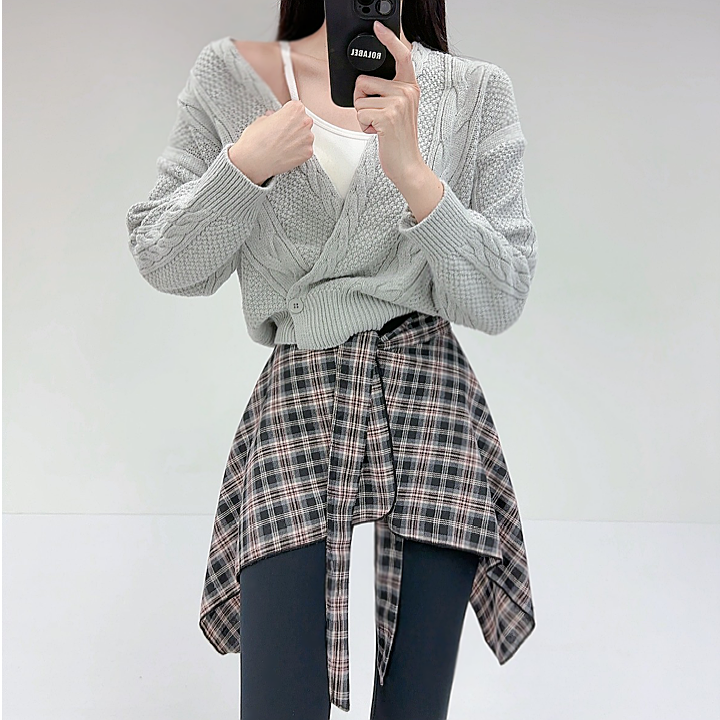 로라벨 헤일 레깅스 힙커버 치마레깅스 커버업 엉덩이가리개 랩스커트 빅사이즈 힙스커트 - 상세 이미지 4
