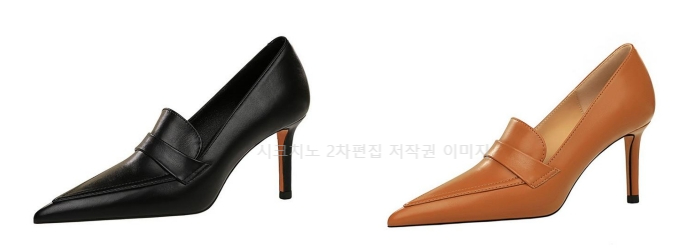 브리스 8cm 스틸레토 여성 로퍼 하이힐 구두 2color 상세 이미지 1