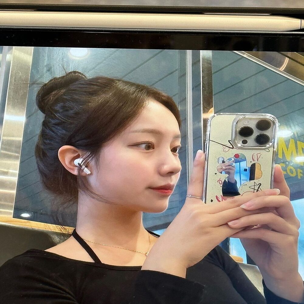 아이폰14 프로 케이스 러브 퍼피 미러 거울 - 상세 이미지 4