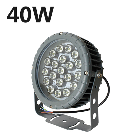 [해아람 HRO-40] 렌즈형 원형 LED 투광등 40W AC 방수 IP67 투광기 - 상품 이미지