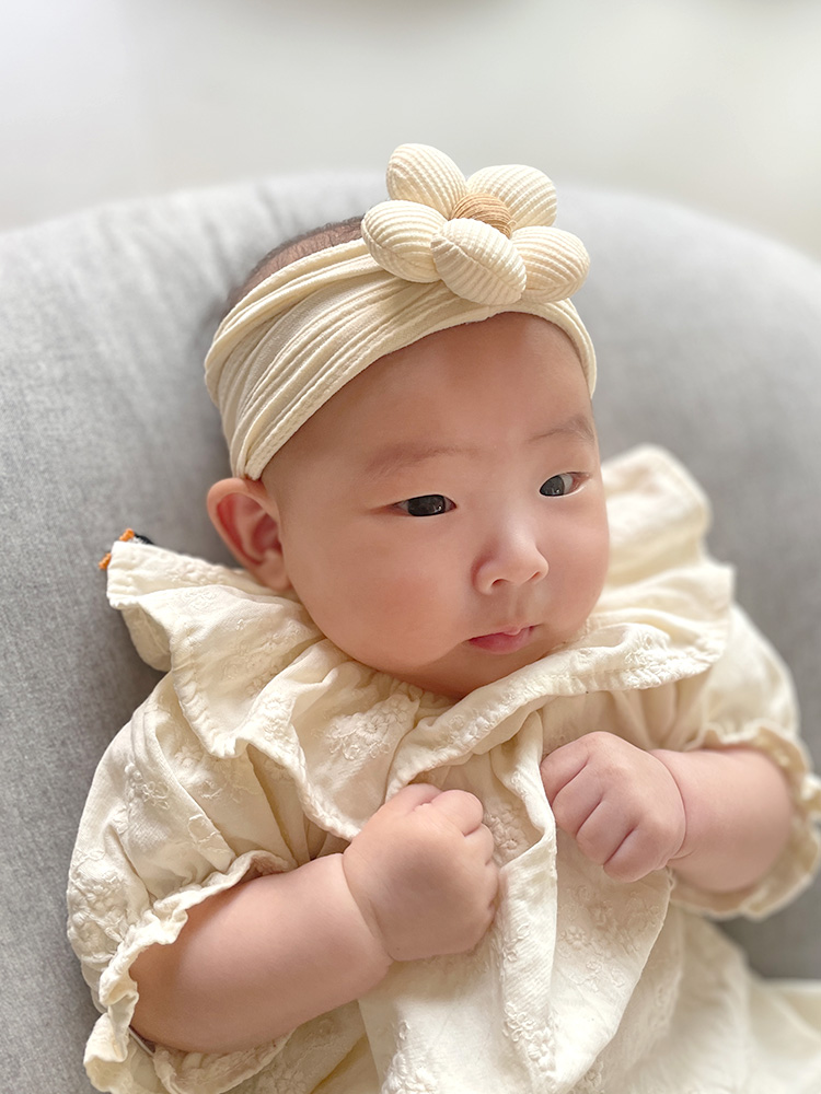 백일 돌 아기 헤어밴드 셀프촬영 신생아 여아 머리띠