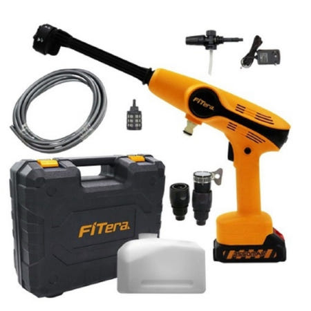 핏테라 초강력 물분사기 고압세척기 무선고압 모터식 물대포 건물바닥 외벽 유리창 자동차