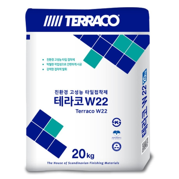 테라코 W22 프리미엄 드라이픽스 타일접착제 / 하다건재