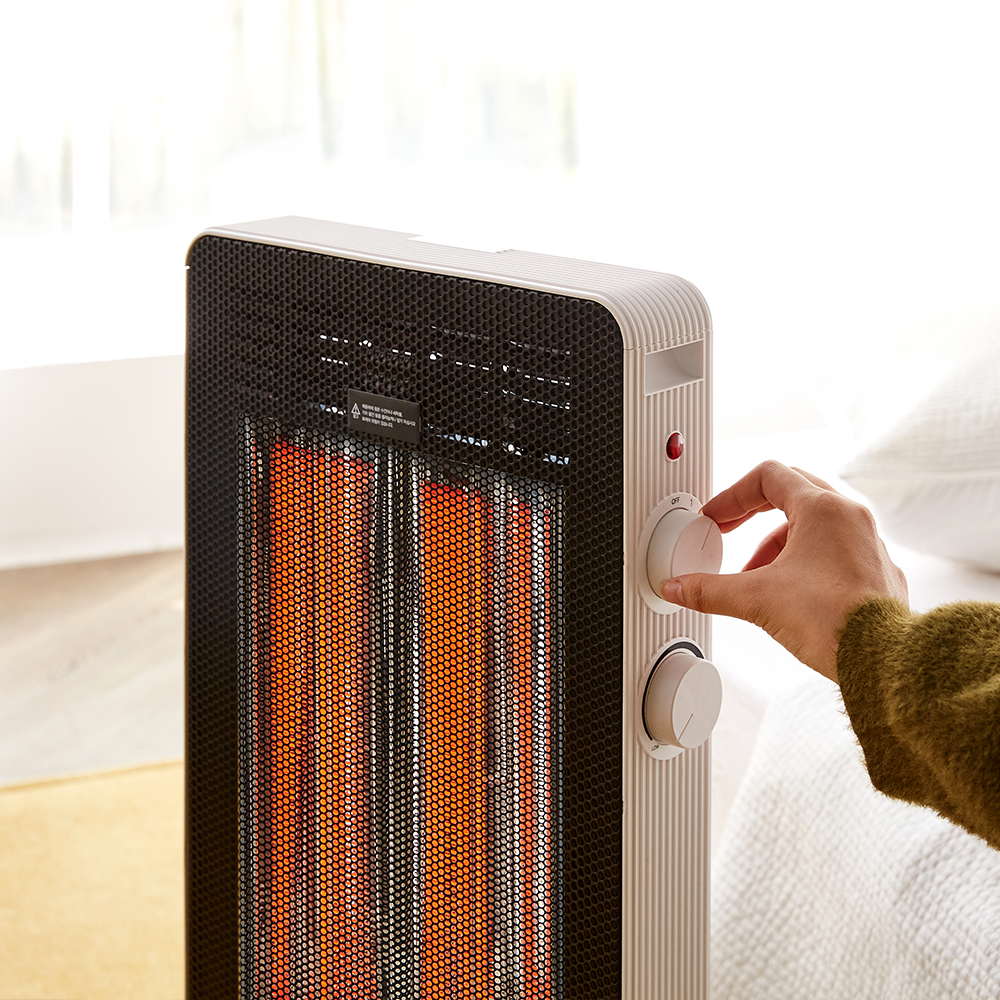르젠 슬림 2단 사무실 가정용 거실 난방기 탄소관 전기히터 LZQH-SH712