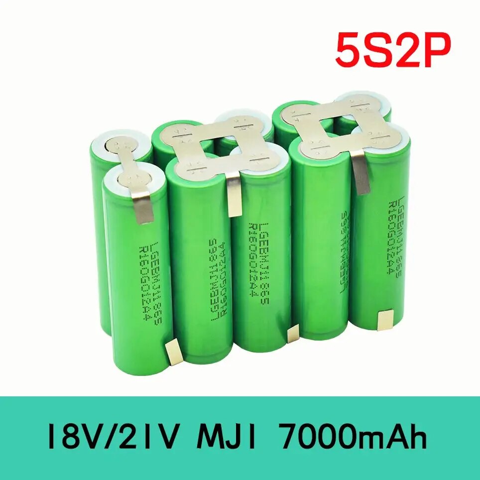 MJ1 배터리 팩 18650 3500 MAh 18V 스크루드라이버 배터리용 2s1p 1s3p 3s2p 4s2p 5s2p 8.4V 3.7V 10.8V 16.8V