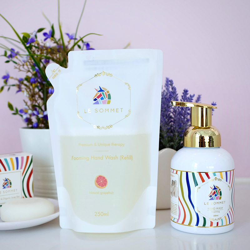 [핸드워시] 르소메 프리미엄 손세정제 버블 솝 핸드 워시 자몽향 리필 250ml : 르소메