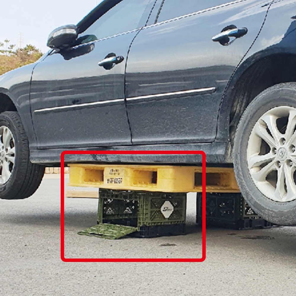 빅앤트 48리터 앞문 오픈형 폴딩박스 밀크 박스 플라스틱 접이식 수납 상자