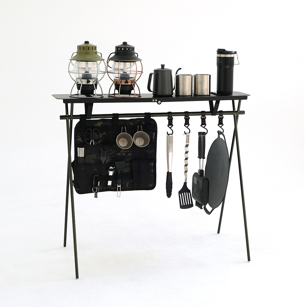 버잭 인디언행어 접이식 상판 캠핑 선반 M