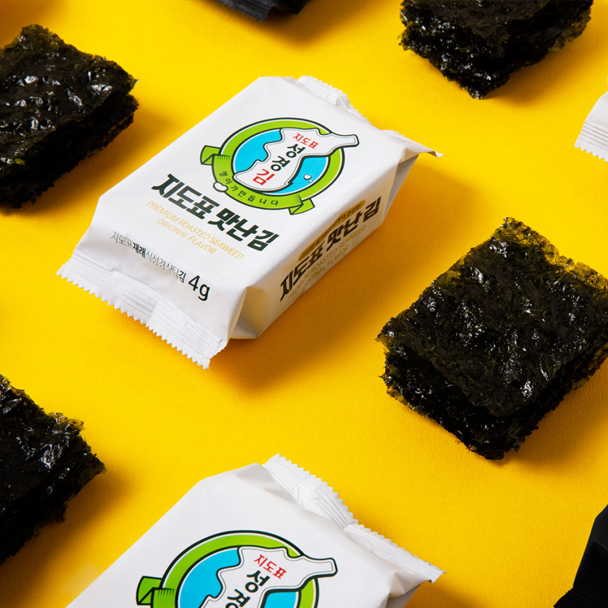 [성경김본사 지도표 맛난김 4g 12봉 x 4개 (총48봉) - 재래김 도시락김 사진 5