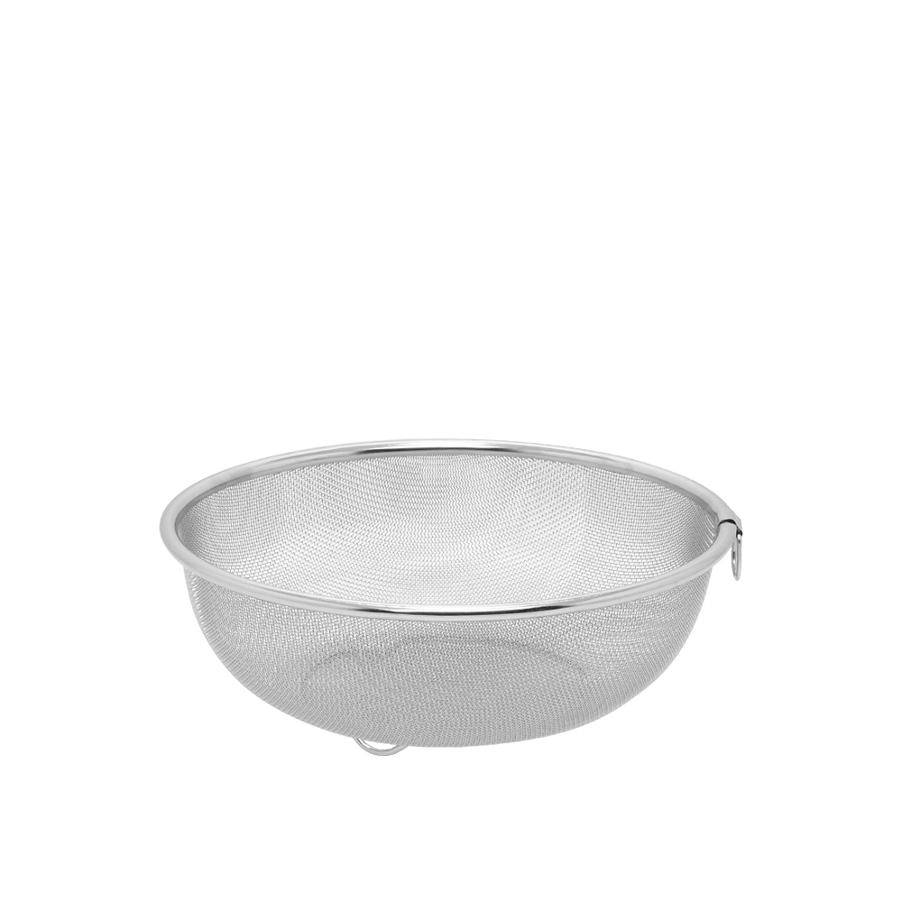 한일스텐레스 메쉬 원형 스텐 바구니 과일 야채 채반 23cm, 1개 - 상품 이미지