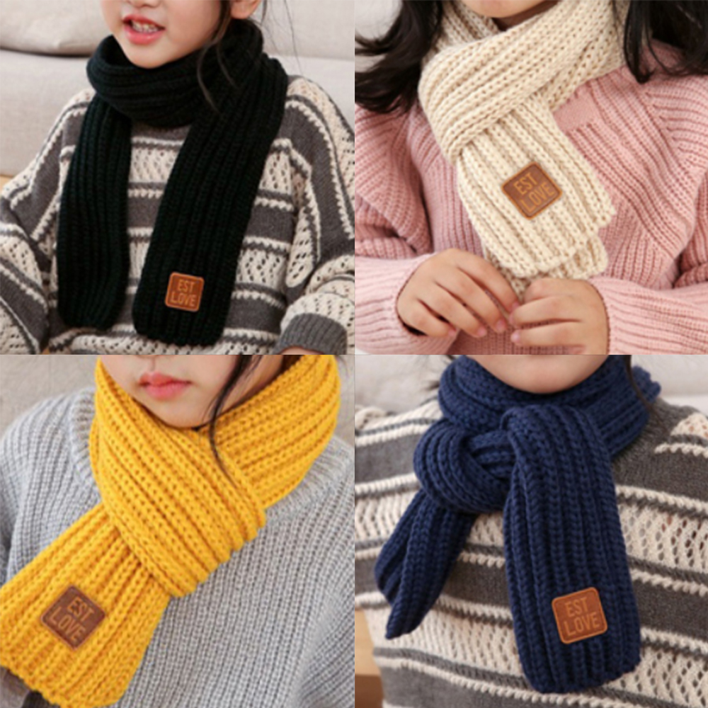 유아 목도리 머플러 아동 겨울 키즈 어린이 따뜻한 니트 뜨개 쁘띠 여아 초등 가을 간절기 - 상품 이미지