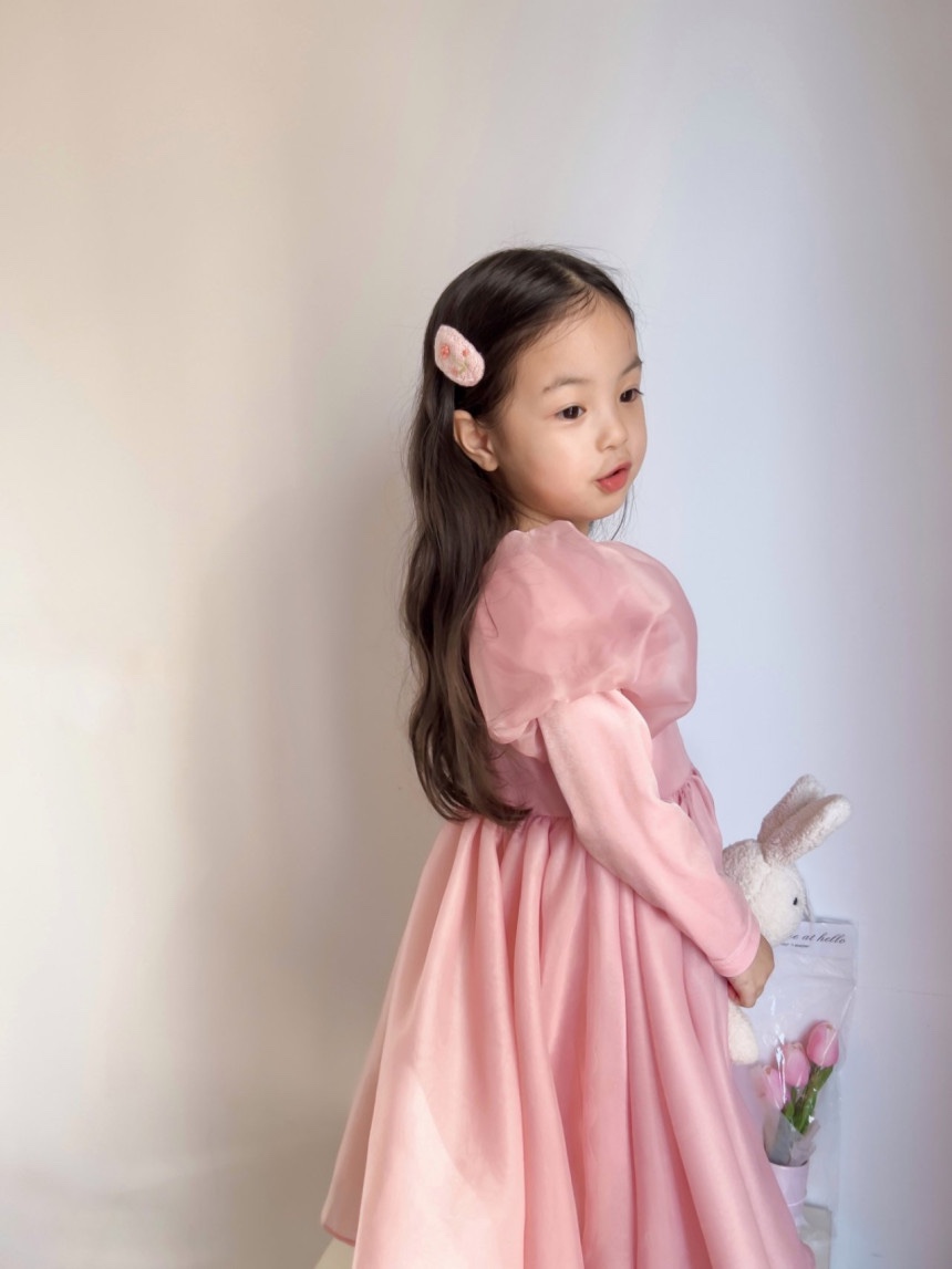 나라 핑크드레스  화동 생일 원피스 피오나 원피스 이미지 7