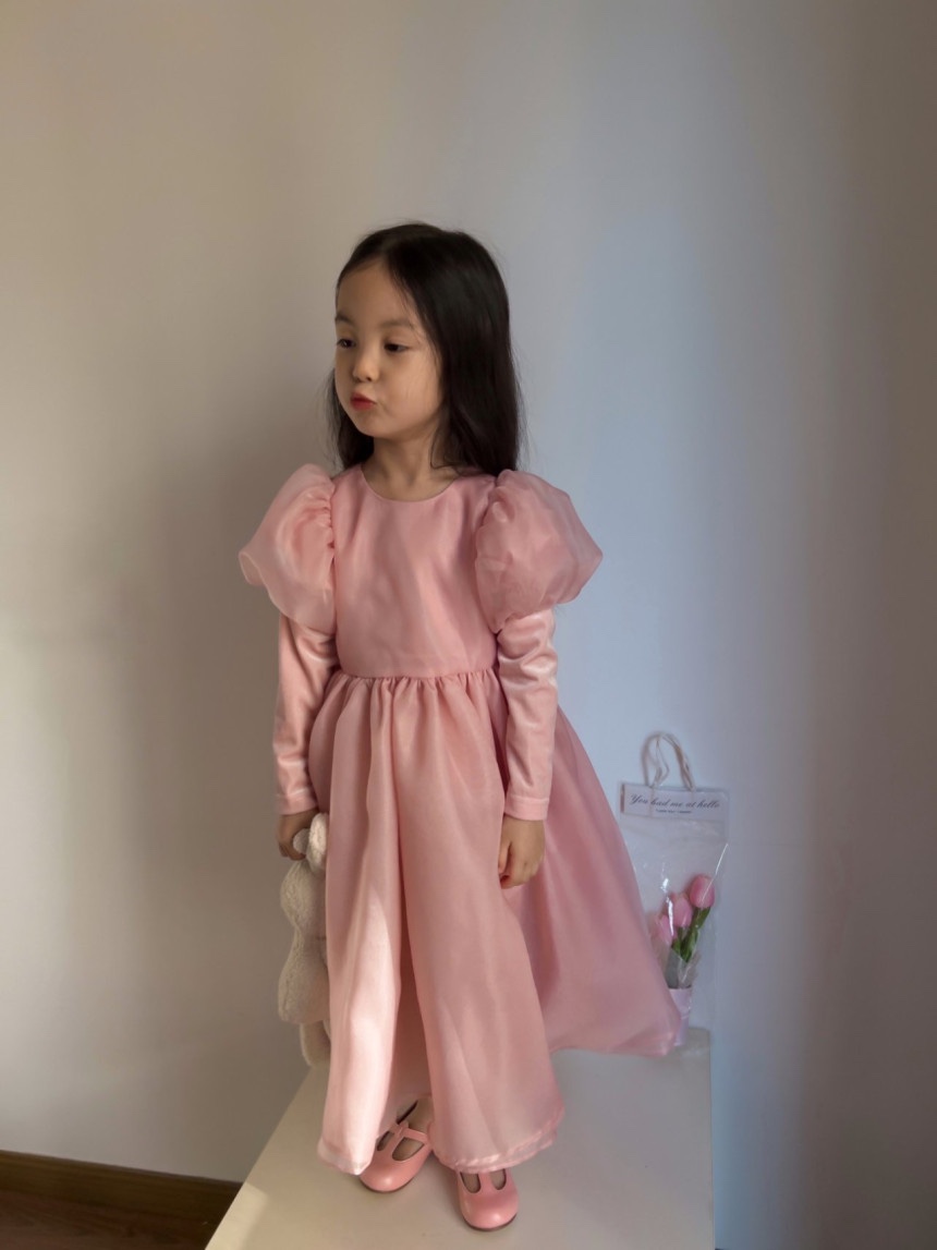 나라 핑크드레스  화동 생일 원피스 피오나 원피스 - 상세 이미지 2